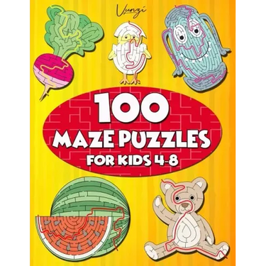 100 Maze Puzzles for Kids 4-8: Maze Activity Book for Kids. Great for Developing Problem Solving Skills, Spatial Awareness, and Critical Thinking Ski