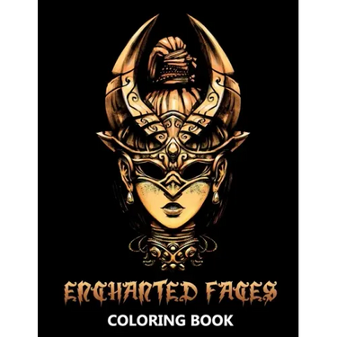 Enchanted Faces Coloring Book: Forest Fairies, Fantasy Elves and Mythical Creatures - Stress Relief Designs for Teenagers and Adults