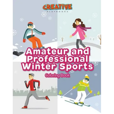 Amateur and Professional Winter Sports Coloring Book