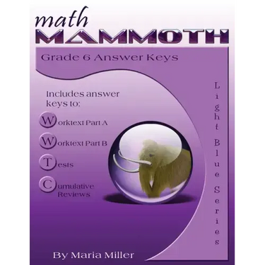 Math Mammoth Grade 6 Answer Keys