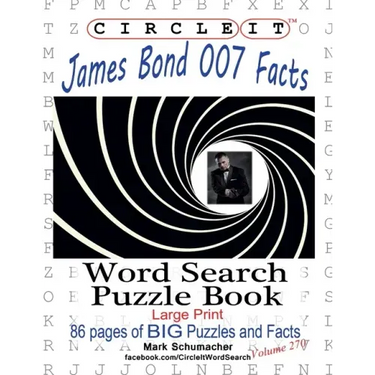 Circle It, James Bond 007 Facts, Word Search, Puzzle Book