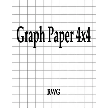 Graph Paper 4x4: 200 Pages 8.5" X 11"