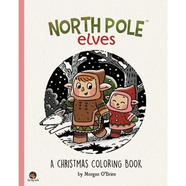 North Pole Elves: A Christmas Coloring Book