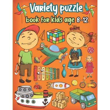 Variety puzzle book for kids age 8-12: Word Search, Sudoku, Trivia, Tic tac toe, Mazes and Coloring pages