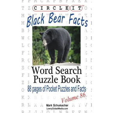 Circle It, Black Bear Facts, Word Search, Puzzle Book