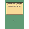 Charleston, South Carolina City Directories for the Years 1816, 1819, 1822, 1825, and 1829