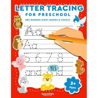 Letter Tracing For Preschool: Alphabet Number & Sight Words Writing Practice For Kids Ages 3-5
