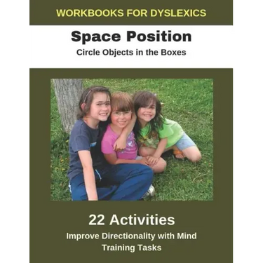 Workbooks for Dyslexics - Space Position - Circle Objects in the Boxes - Improve Directionality with Mind Training Tasks