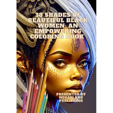 Shades of Beauty: Coloring Book of Lifelike AI-Generated Beautiful African Women