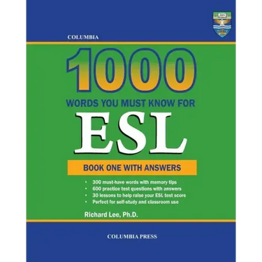 Columbia 1000 Words You Must Know for ESL: Book One with Answers