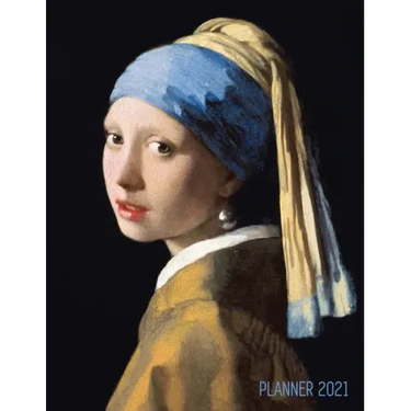 Girl With a Pearl Earring Planner 2021: Johannes Vermeer Daily Agenda: January - December Artistic Weekly Scheduler with Dutch Master Painting Pretty