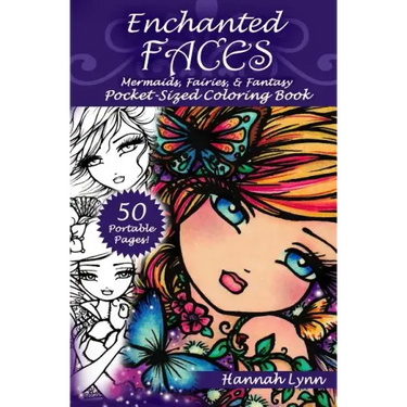Enchanted Faces: Mermaids, Fairies, & Fantasy Pocket-Sized Coloring Book