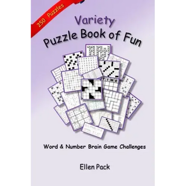 Variety Puzzle Book of Fun: Word and Number Brain Game Challenges