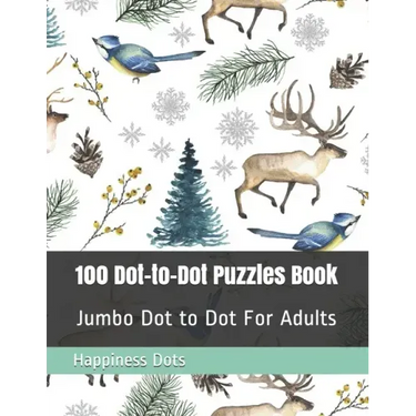 100 Dot-to-Dot Puzzles Book: Jumbo Dot to Dot For Adults