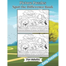 Picture Puzzles Spot the Difference Book for Adults: Easy Puzzles Book of Animals for Adult Brain Fun. Includes Solutions. Large Print Edition