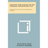 A Manual For Analysis Of The Thematic Apperception Test: A Method And Technique For Personality Research