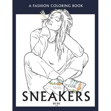 Sneakers: A coloring book for adults and teenager