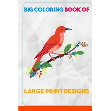 Big Coloring Book of Large Print Designs: (Premium Adult Coloring Books) (Volume 30)