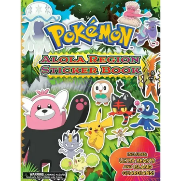 Pokémon Alola Region Sticker Book