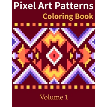 Pixel Art Patterns Coloring Book
