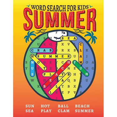 Word Search Book for Kids 8-12: Word Find Book for Kids, Summer Word Search Book for Children, Word Puzzle Book for Kids