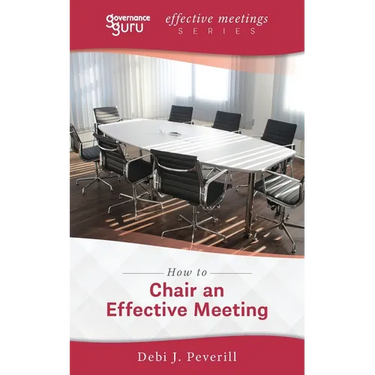 How to Chair an Effective Meeting