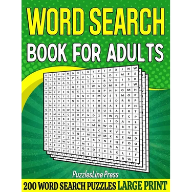 Word Search Book For Adults: 200 Large Print Word Search Puzzles For Adults With Solutions - 8.5 x 11 Inches