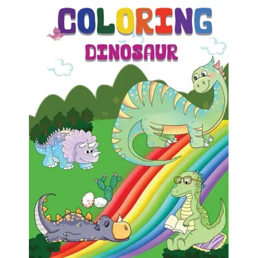Coloring Dinosaur: Jumbo Kids Coloring & Activity Book Ages 4-8