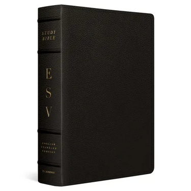ESV Study Bible, Large Print (Buffalo Leather, Deep Brown)