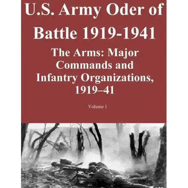 US Army Order of Battle 1919-1941: The Arms: Major Commands and Infantry Organizations, 1919-41; Volume 1