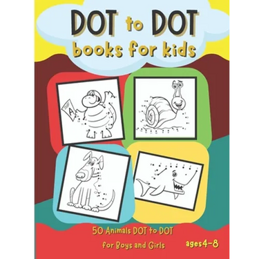 Dot to Dot Books for Kids: 50 Animals Dot to Dot for Boys and Girls Ages 4-8