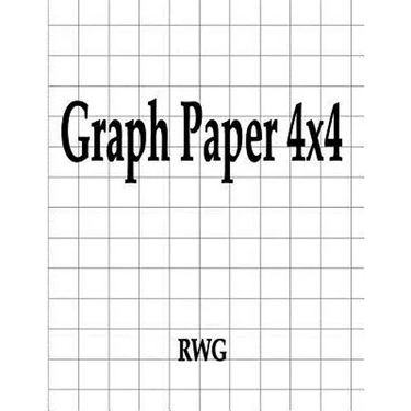 Graph Paper 4x4: 100 Pages 8.5" X 11"