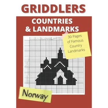 Griddlers Countries and Landmarks: Nonograms Puzzle Books, Nonogram, Hanjie, Picross or Griddlers Logic Puzzles Black and White ( Nonogram Book )