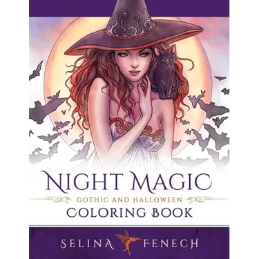 Night Magic - Gothic and Halloween Coloring Book