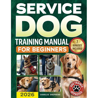 Service Dog Training Manual for Beginners: A Step-by-Step Guide to Master Task Training, Conquer Public Access Anxiety and Gain Independence Without S