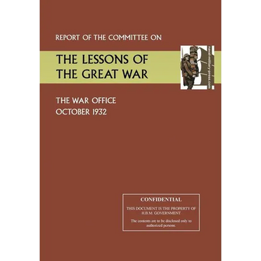 Report of the Committee on the Lessons of the Great War