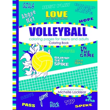 Volleyball Coloring Pages for Teens and Adults Coloring Book
