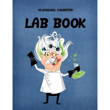 Hexagonal Chemistry Lab Book: 8.5 X 11 Chemistry School Graph Paper Science Teacher on Black