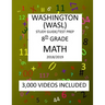8th Grade WASHINGTON WASL, MATH, Test Prep: 2019: 8th Grade Washington Assessment of Student Learning MATH Test prep/study guide
