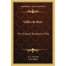 Gilles de Rais: The Original Bluebeard 1926