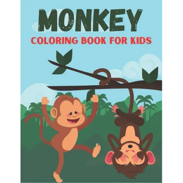 Monkey Coloring Book For Kids: Funny and Monkey Rabit Designs