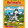 Animals Color by Number Books For Kids Ages 4-8