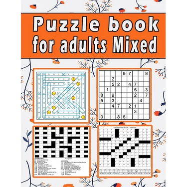 Puzzle book for adults Mixed: Large print Puzzle book! Soduko, word search, CodeWord and CrossWord 111 pages
