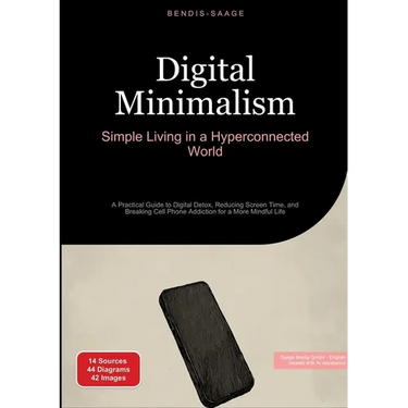 Digital Minimalism: Simple Living in a Hyperconnected World: A Practical Guide to Digital Detox, Reducing Screen Time, and Breaking Cell Phone Addicti