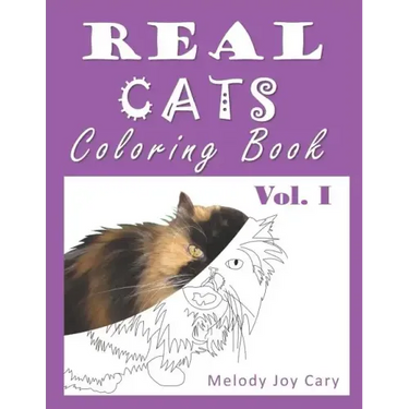 REAL CATS Coloring Book: 50 Pages of Cats to Color for Adults or Kids