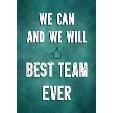 We Can and We Will - Best Team Ever: Team Motivation Gifts - Employee & Office Staff Appreciation - Inspirational Gifts for Coworkers