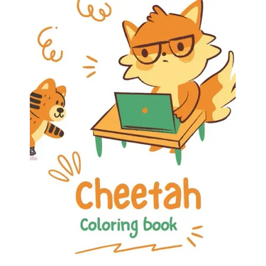 Cheetah Coloring Book