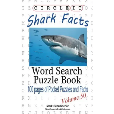Circle It, Shark Facts, Word Search, Puzzle Book