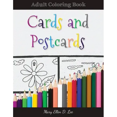 Cards And Postcards: Adult Coloring Book