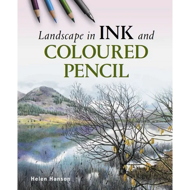 Landscape in Ink and Coloured Pencil